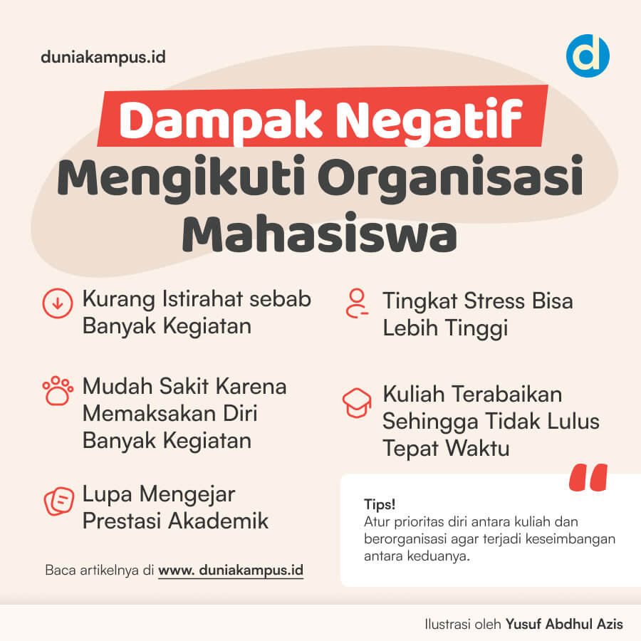 Dampak Negatif Mengikuti Organisasi Mahasiswa