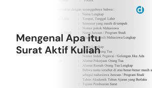 Pengajuan Surat Aktif Kuliah