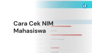 Cara Cek NIM Mahasiswa