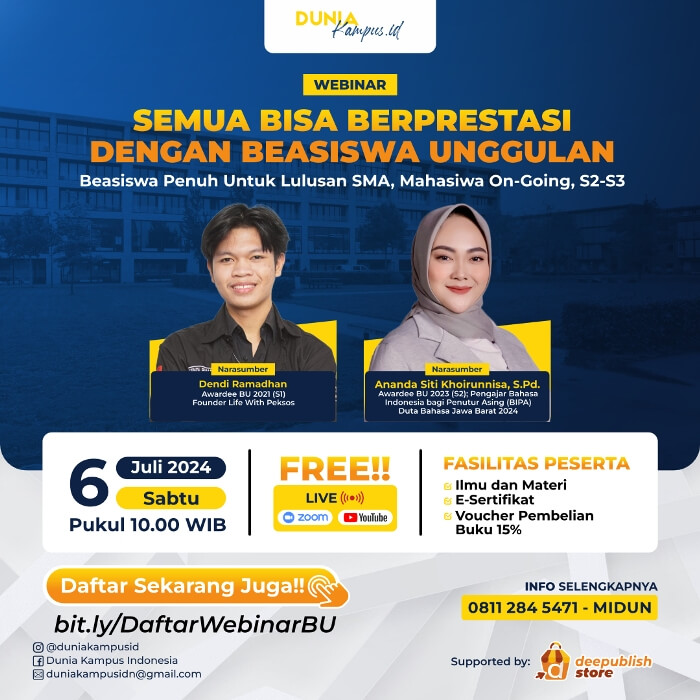 WEBINAR BEASISWA UNGGULAN JULI 2024