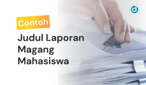 Judul Laporan Magang Mahasiswa