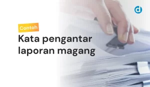 Kata pengantar laporan magang