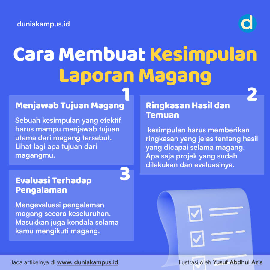 Membuat Kesimpulan Laporan Magang - Dunia Kampus